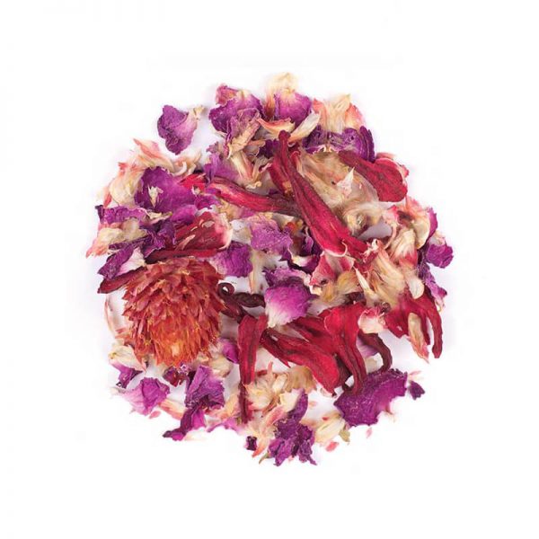 دمنوش گیاهی مخلوط چای ترش - گلبرگ گل محمدی - شبدر قرمز
